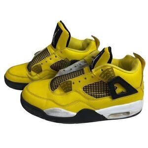Jordan 4 Retro Lightning Worn 9.5 Colored Yellow Black